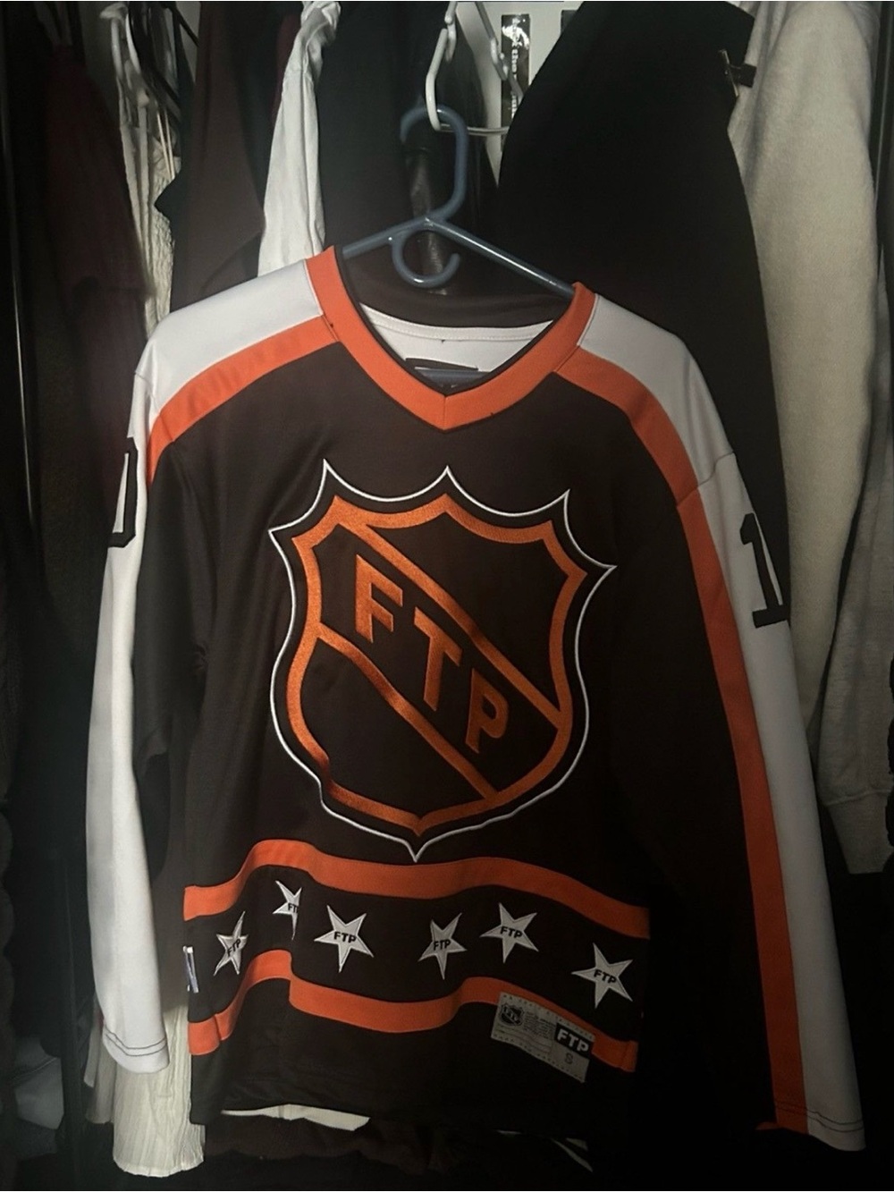 FTP Black, Orange & White Kids Hockey Jersey